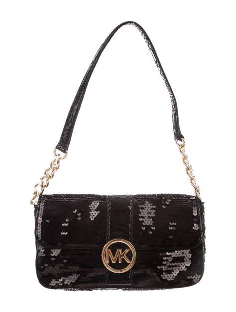 michael kors black glitter purse|Michael Kors white rainbow purse.